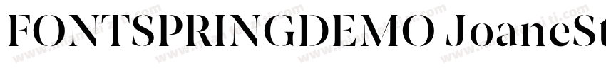 FONTSPRINGDEMO JoaneStencilExtraLig字体转换
